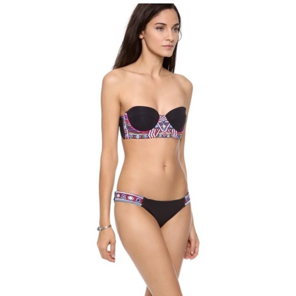 NWOT Mara Hoffman Embroidered Mirrored Bikini Small